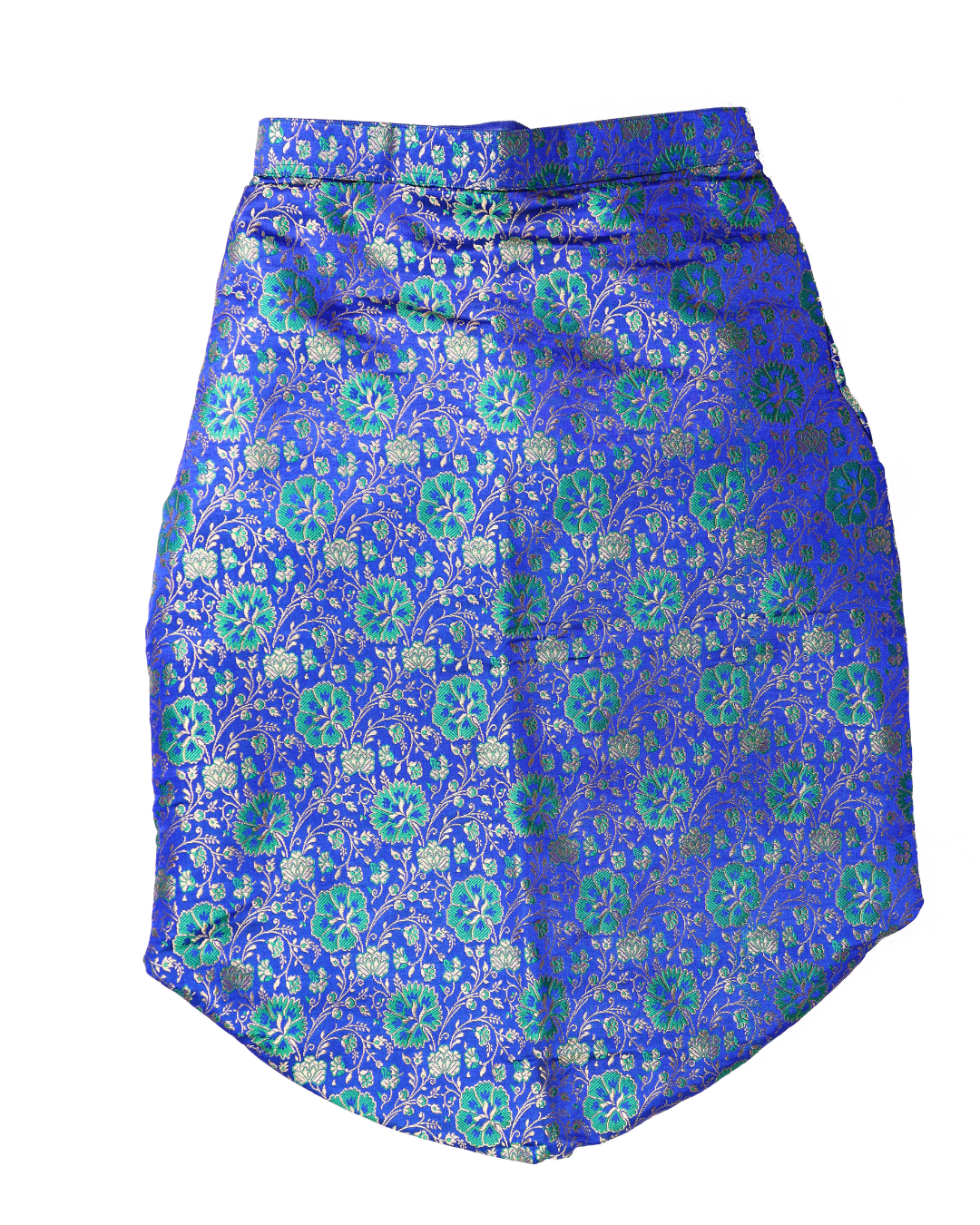 Persian Blue and Green Brocade Zari Work Dog Kurta