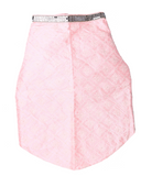 Peach Raw Silk Dog Kurta with Chikankari