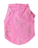 Pink Dog Kurta with Rayon golden motif print Work